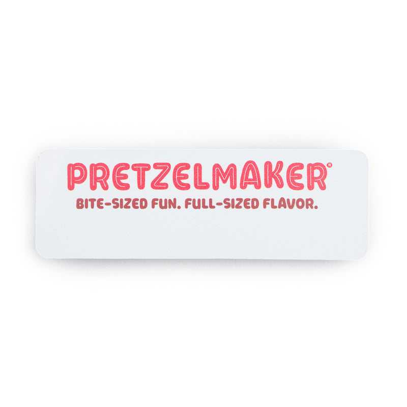 Pretzelmaker 1" x 3" Name Badge - White