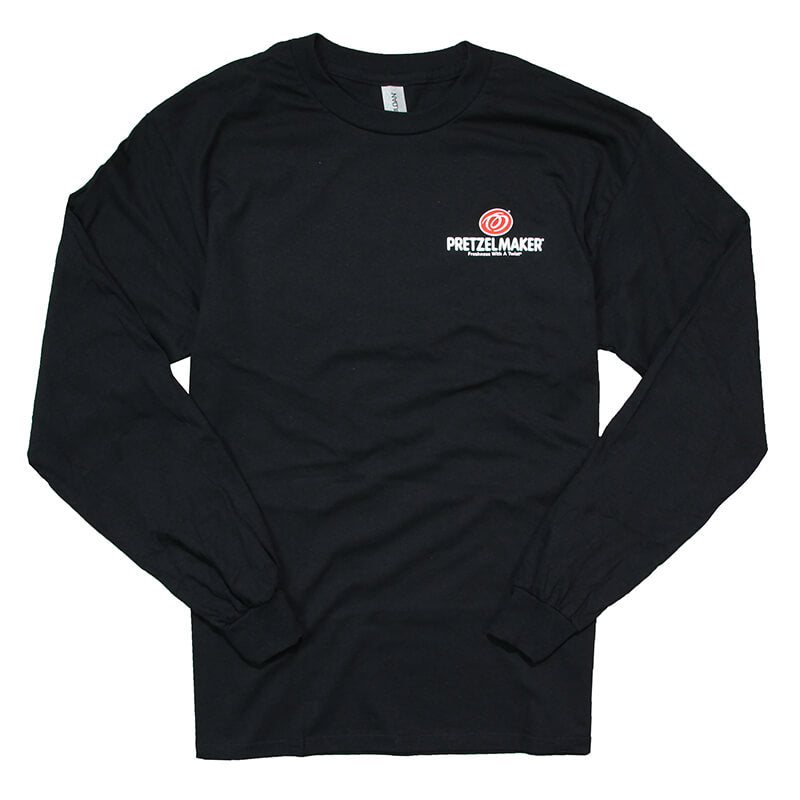 Pretzelmaker Uniform Logo Tee - Long Sleeve - Black - CLEARANCE – Fat ...